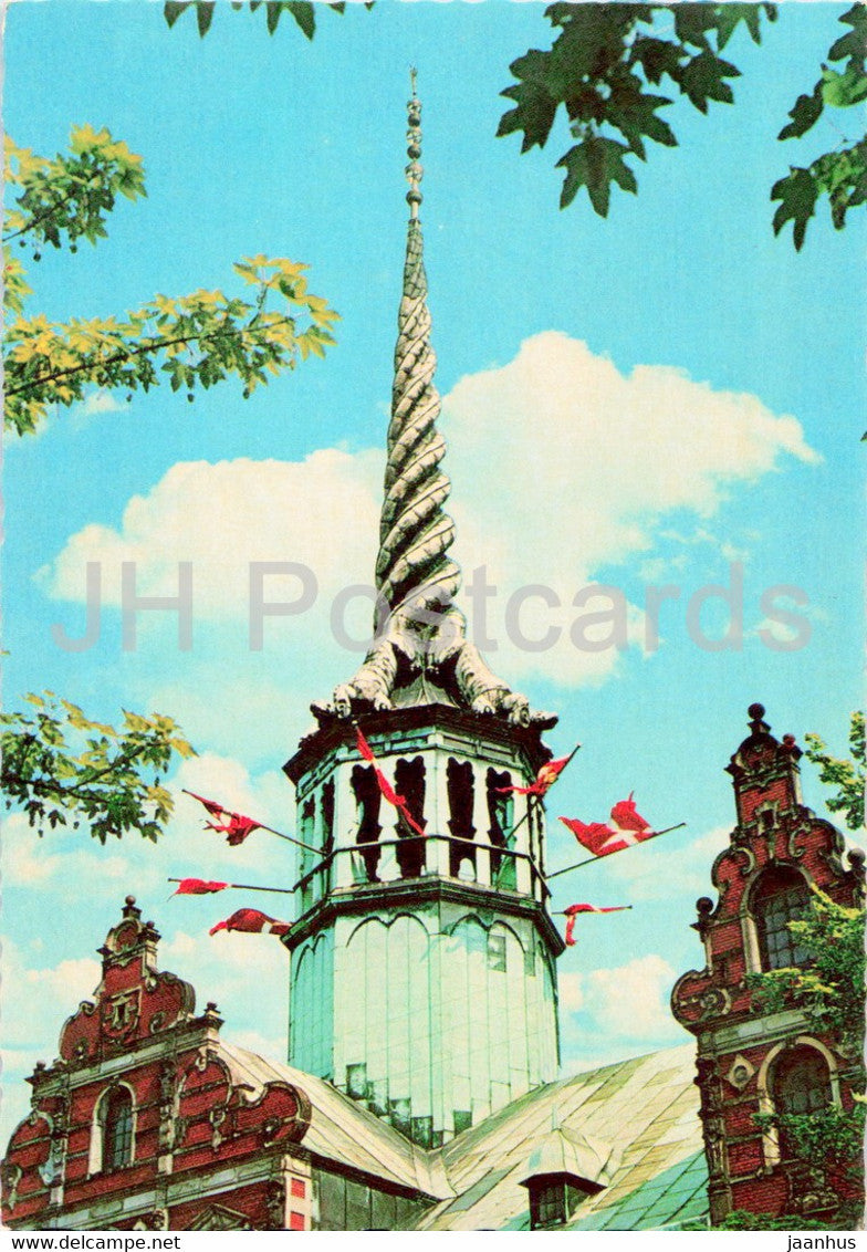 Copenhagen - The Tower of Borsen - 1977 - Denmark - used - JH Postcards