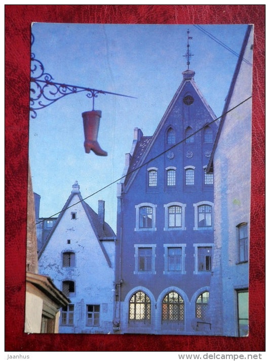White nights in Old Town - Tallinn - 1985 - Estonia - USSR - unused - JH Postcards