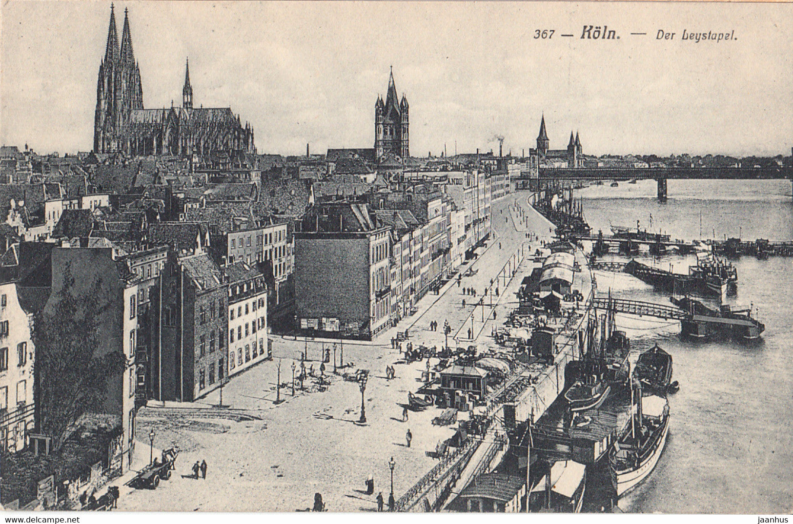 Koln - Der Leystapel - old postcard - Germany - used - JH Postcards