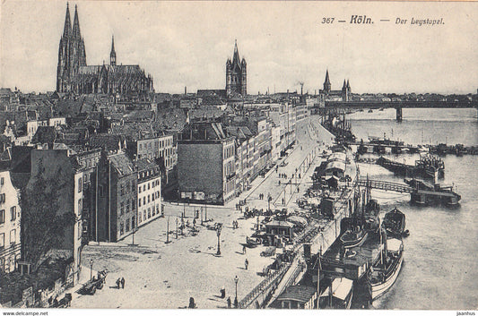Koln - Der Leystapel - old postcard - Germany - used - JH Postcards