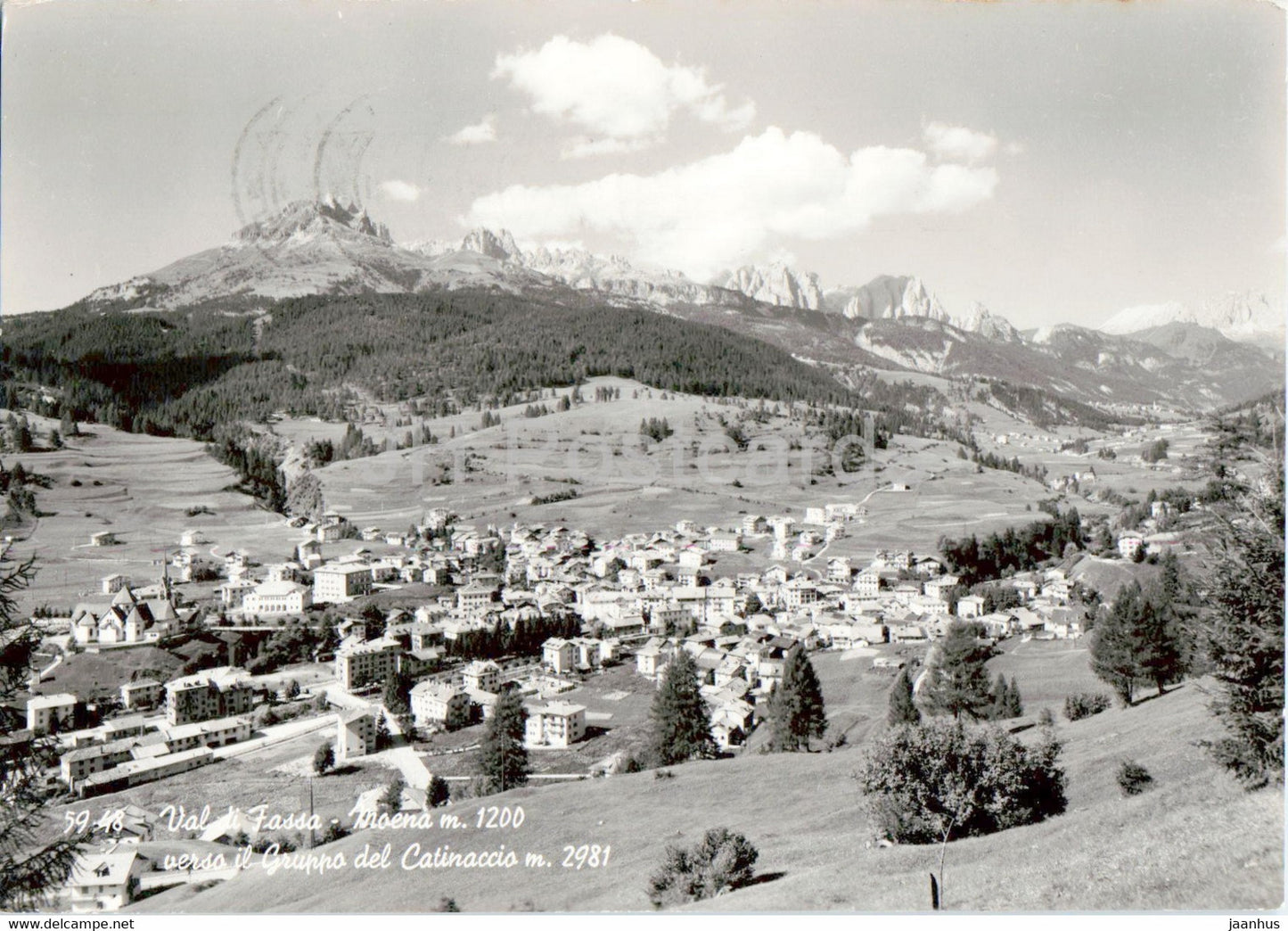 Val di Fassa - Moena 1200 - Catinaccio 2981 - 1963 - Italy - used - JH Postcards