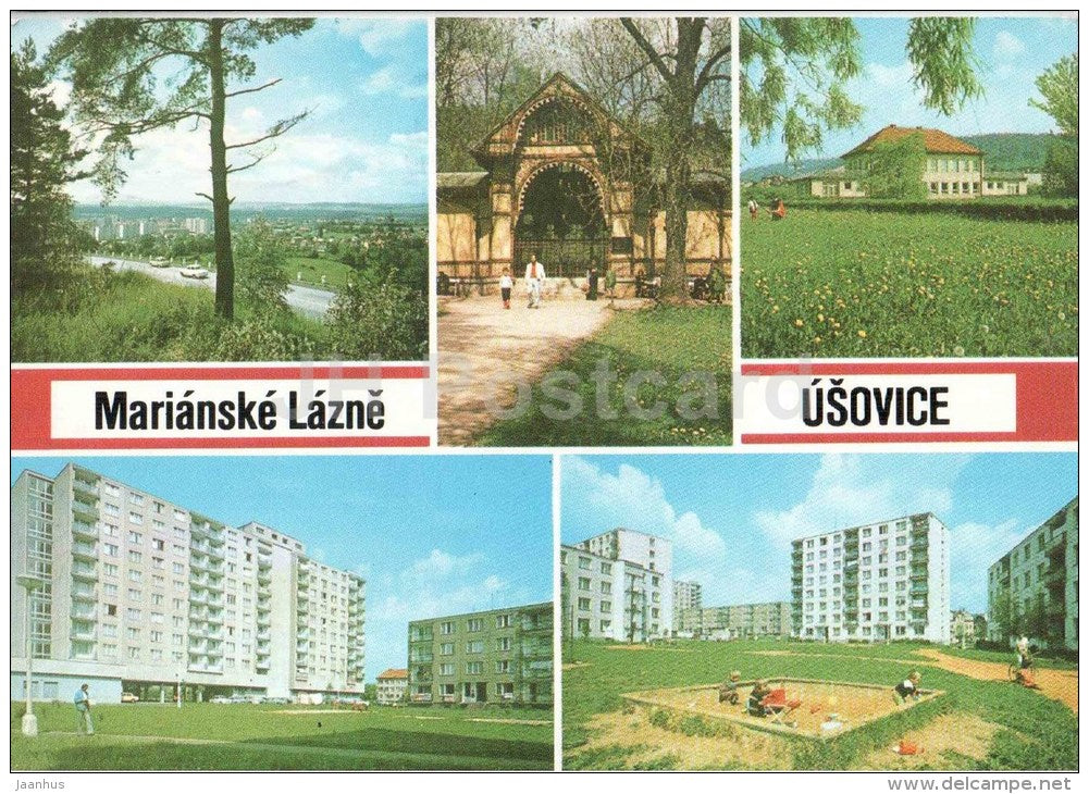 Marianske Lazne - Marienbad - Usovice - Czechoslovakia - Czech - used 1978 - JH Postcards