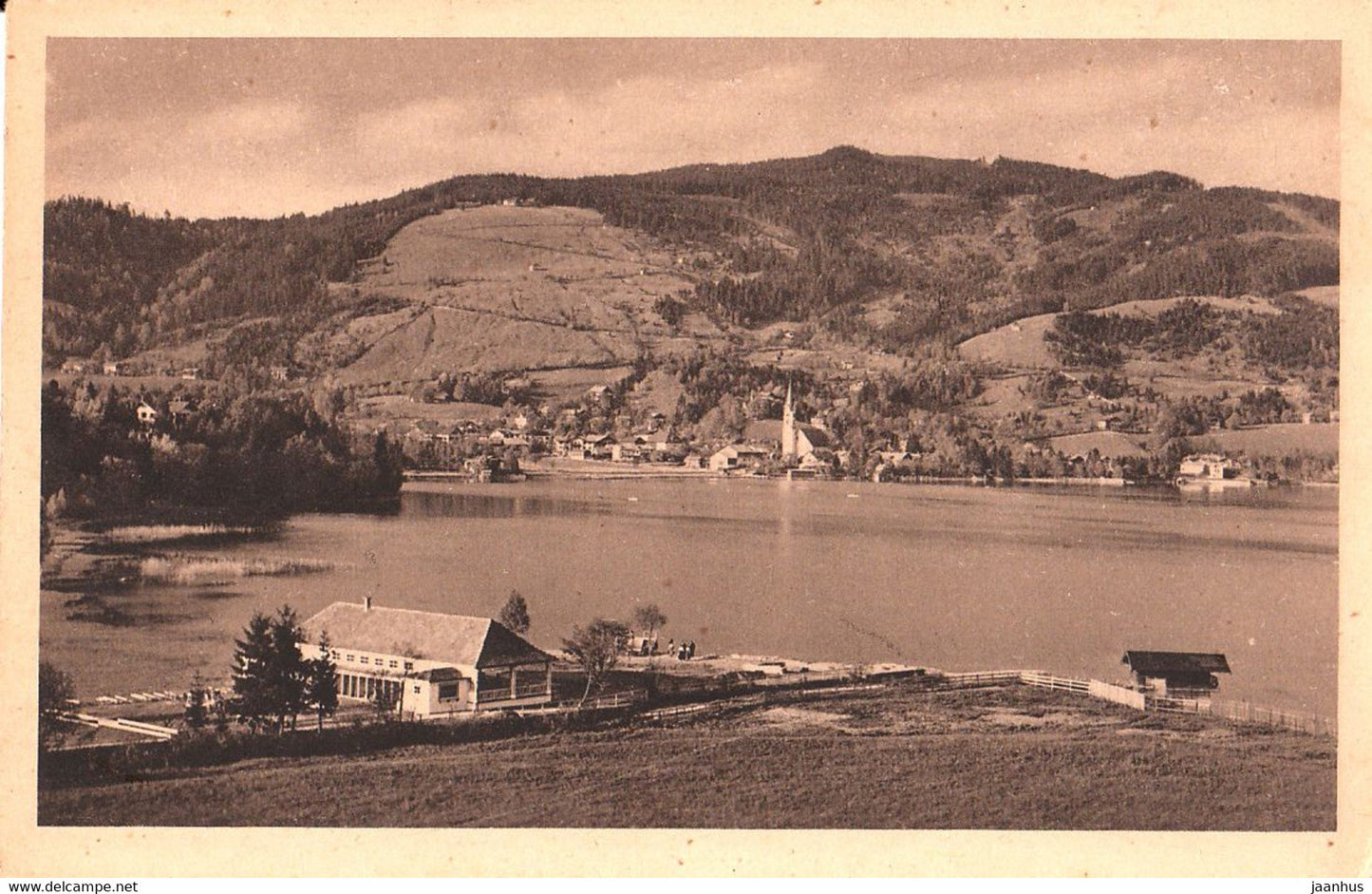 Schliersee vom Strandbad aus - old postcard - 33 - Germany - unused - JH Postcards
