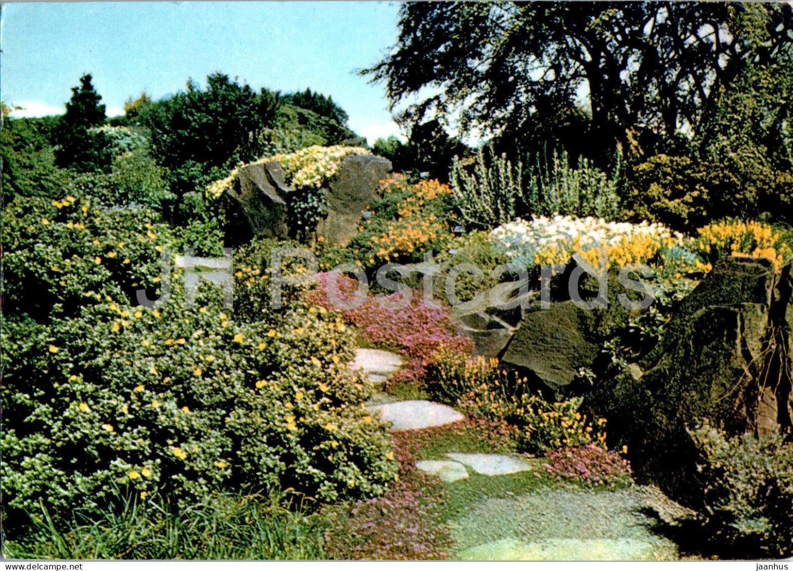 Edinburgh - In the Rock Garden - Royal Botanic Garden - 1966 - Scotland - United Kingdom - used - JH Postcards