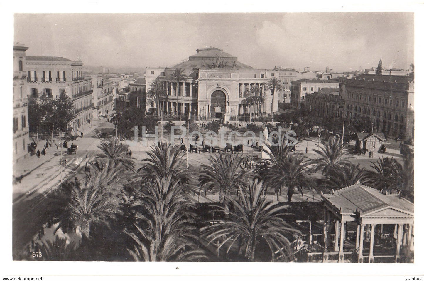 Palermo - Piazza Garibaldi - Place Garibaldi - 673 - old postcard - Italy - unused - JH Postcards