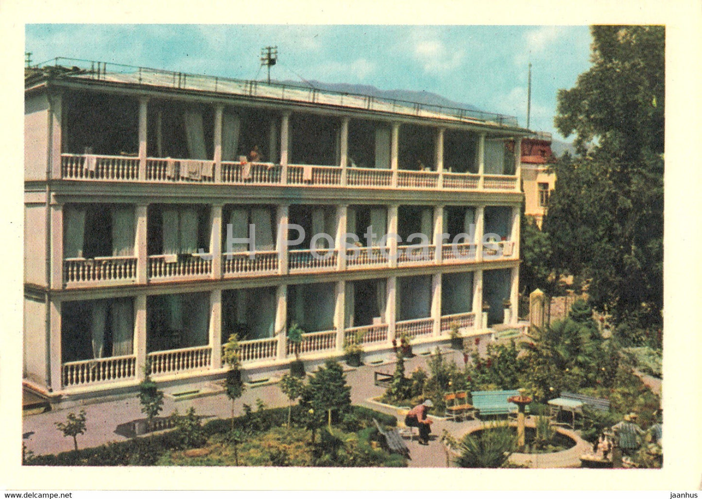 V. Kuibyshev Sanatorium in Yalta - Crimea - 1 - Ukraine USSR - unused - JH Postcards