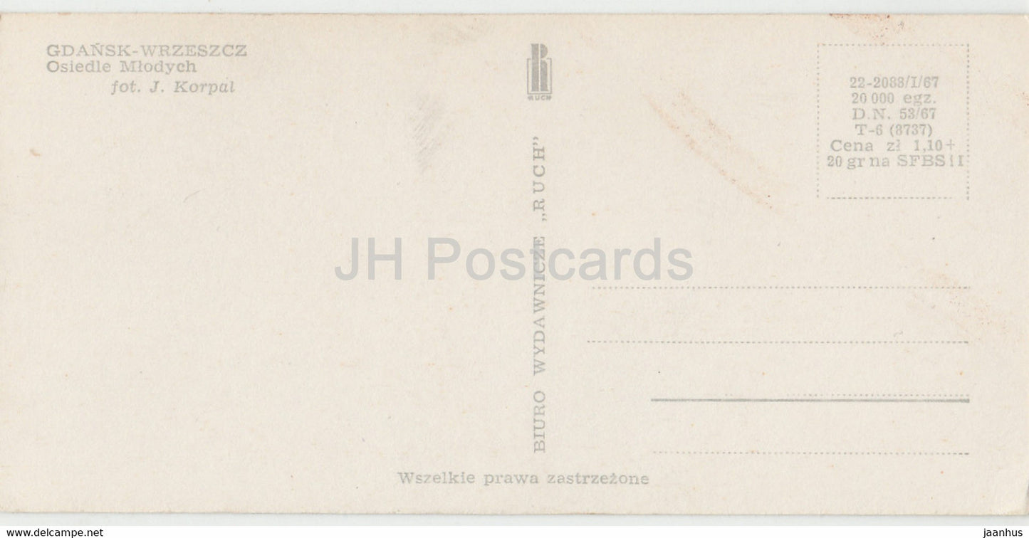 Danzig Wrzeszcz - Wohnsiedlung Mlodych - Polen - unbenutzt