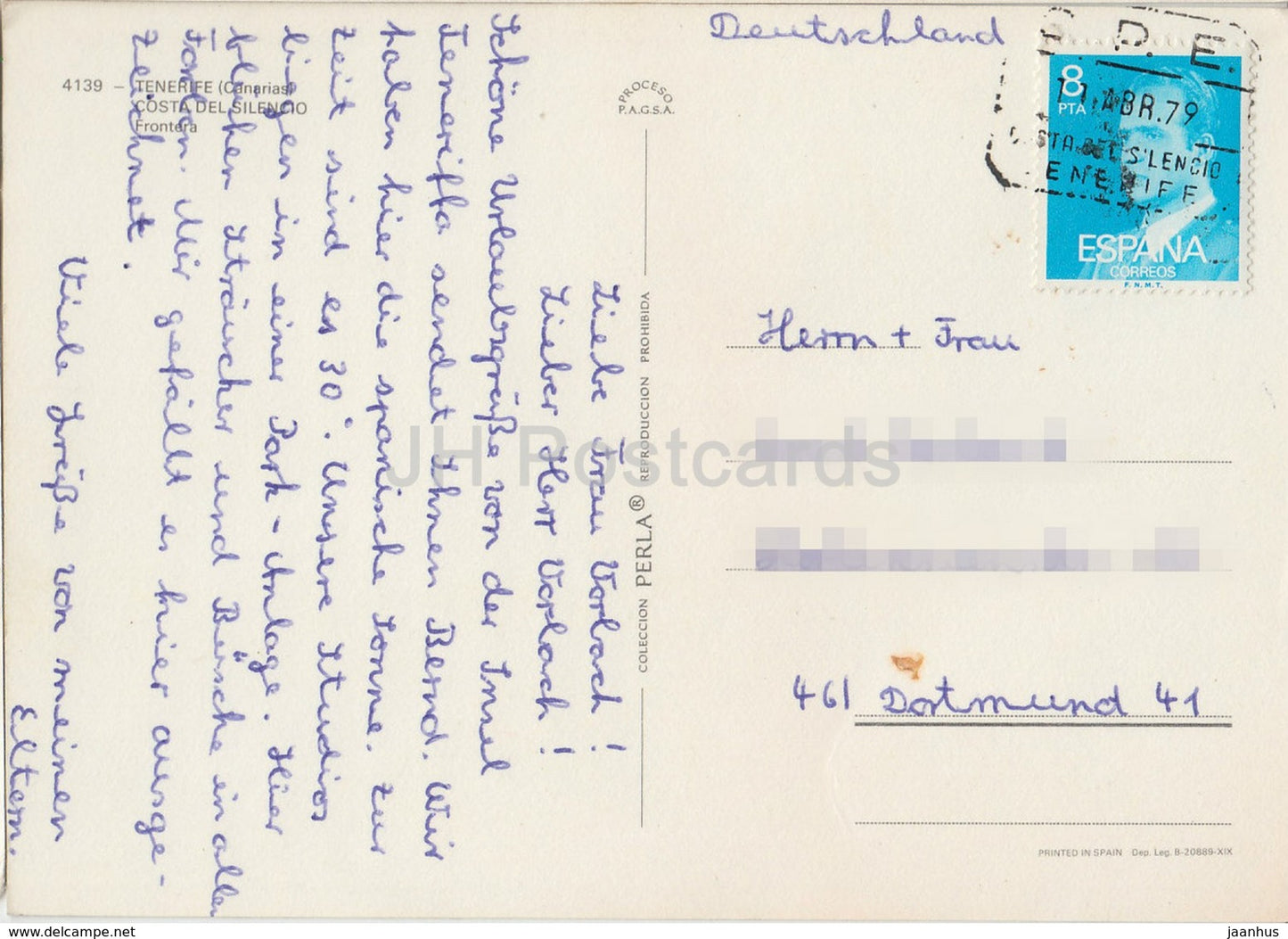 Tenerife - Costa del Silencio - Frontera - 4139 - 1979 - Espagne - occasion