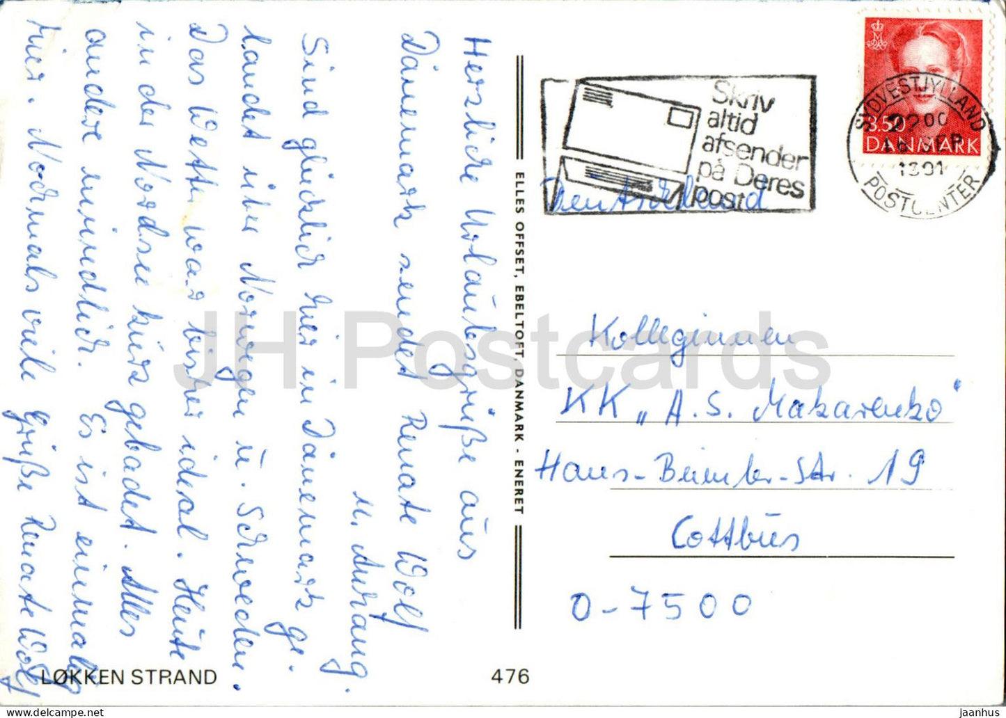 Lokken Strand - plage - bateau - multiview - 476 - 1991 - Danemark - occasion 