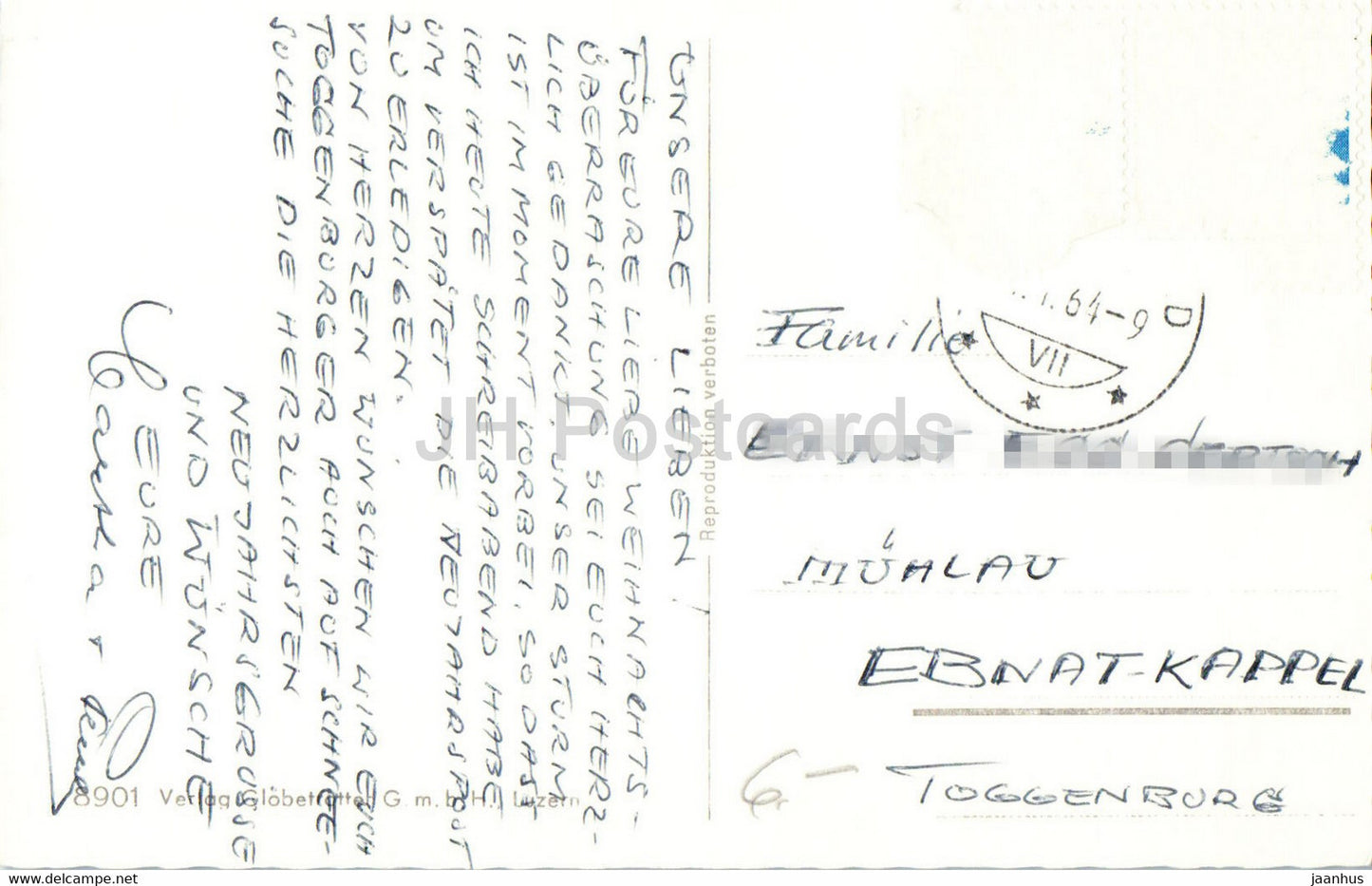 Rigi Kaltbad - Nebelmeer - railway - tram - 8901 - 1964 - Switzerland - used