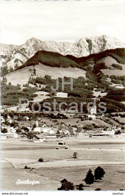 Sonthofen 741 m im Allgau - Rotspitze - Daumengruppe - old postcard - 1966 - Germany - used - JH Postcards