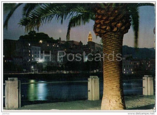 Passegglata Lungo Roja Notturno  Ventimiglia - Riviera dei Fiori - Liguria - Italia - Italy - sent from Italy to Germany - JH Postcards