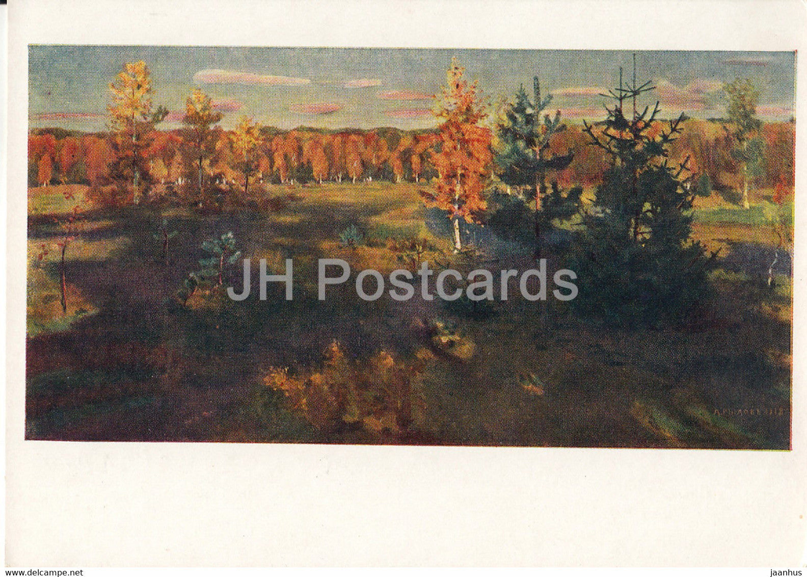 painting by A. Rylov - Crimson time - Russian art - 1961 - Russia USSR - unused - JH Postcards