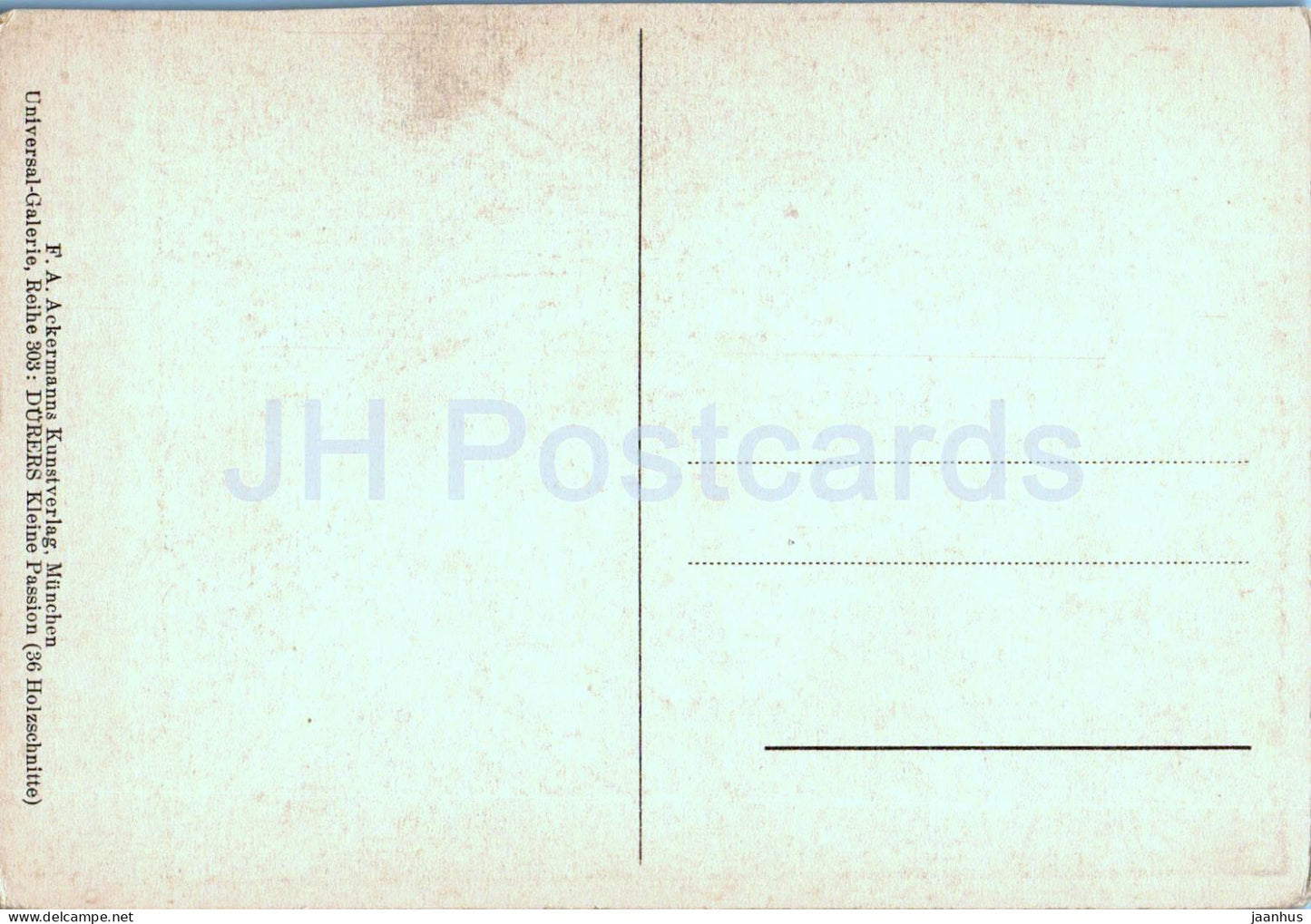 Kupferstich von Albrecht Dürer - Christus auf dem Olberg - 3162 - Deutsche Kunst - alte Postkarte - Deutschland - unbenutzt 