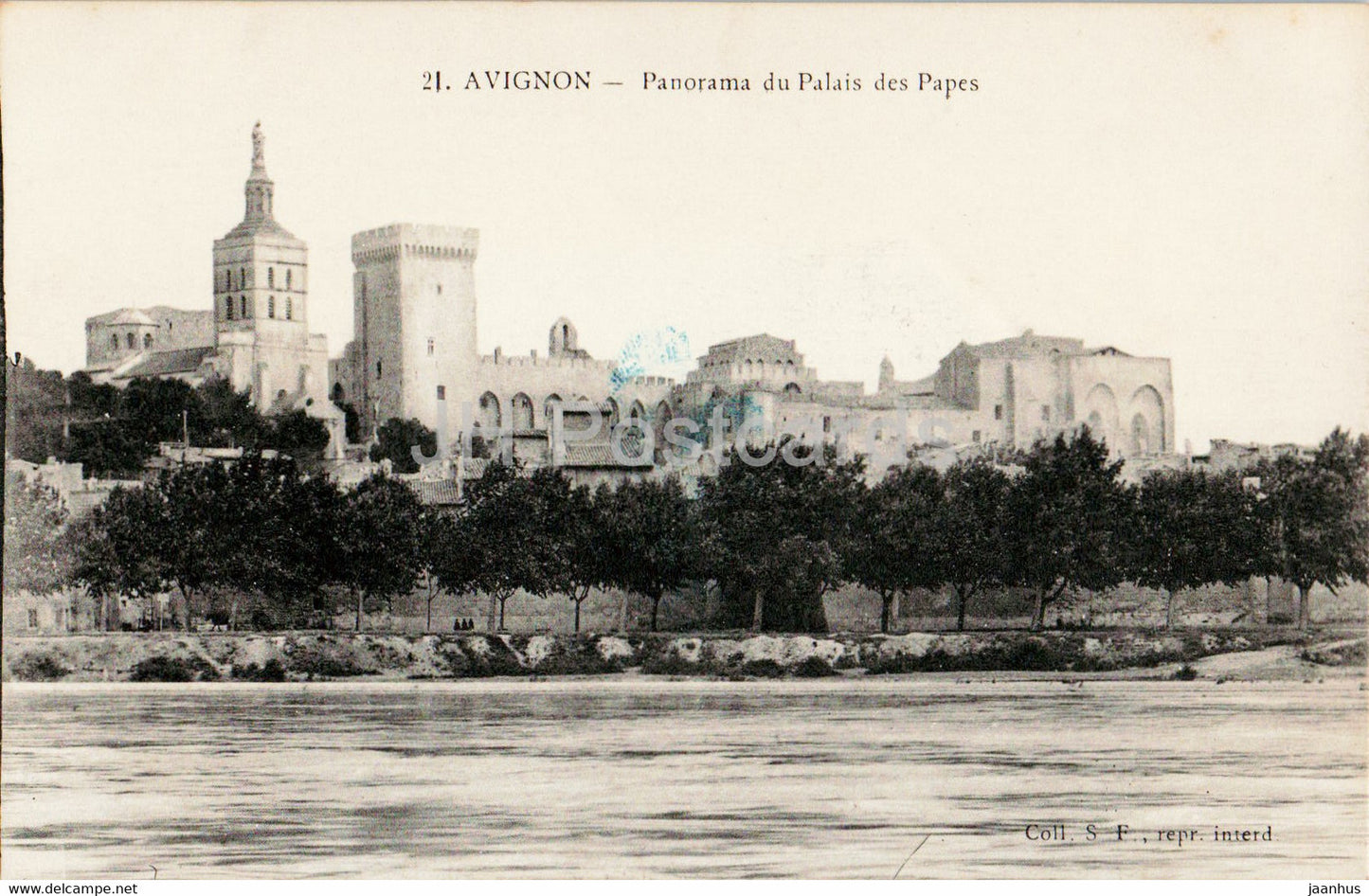Avignon - Panorama du Palais de Papes - 21 - old postcard - France - unused - JH Postcards