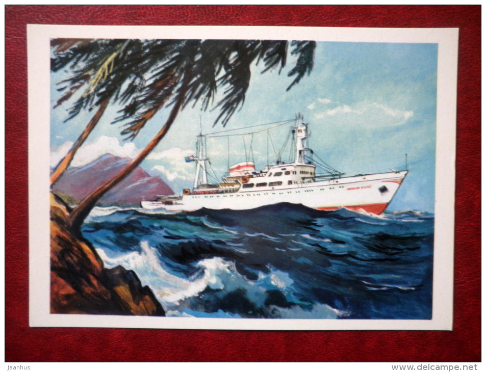 Hydrographic Vessel - by P. Pavlinov - soviet - 1973 - Russia USSR - unused - JH Postcards