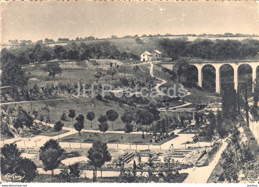 Neris les Bains - Noveau Parc et Piscines Romaines - old postcard - France - unused - JH Postcards