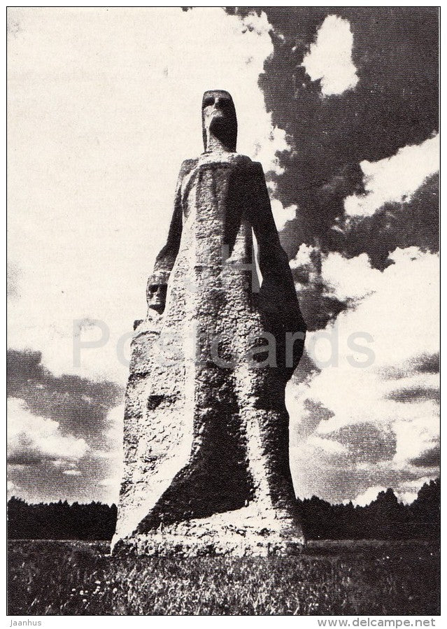 Mother - Salaspils Concentration Camp Memorial - 1987 - Latvia USSR - unused - JH Postcards