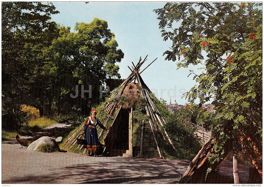 Skansen - Stockholm - Lappkatan - Lapplander´s Hut - Sweden - unused - JH Postcards