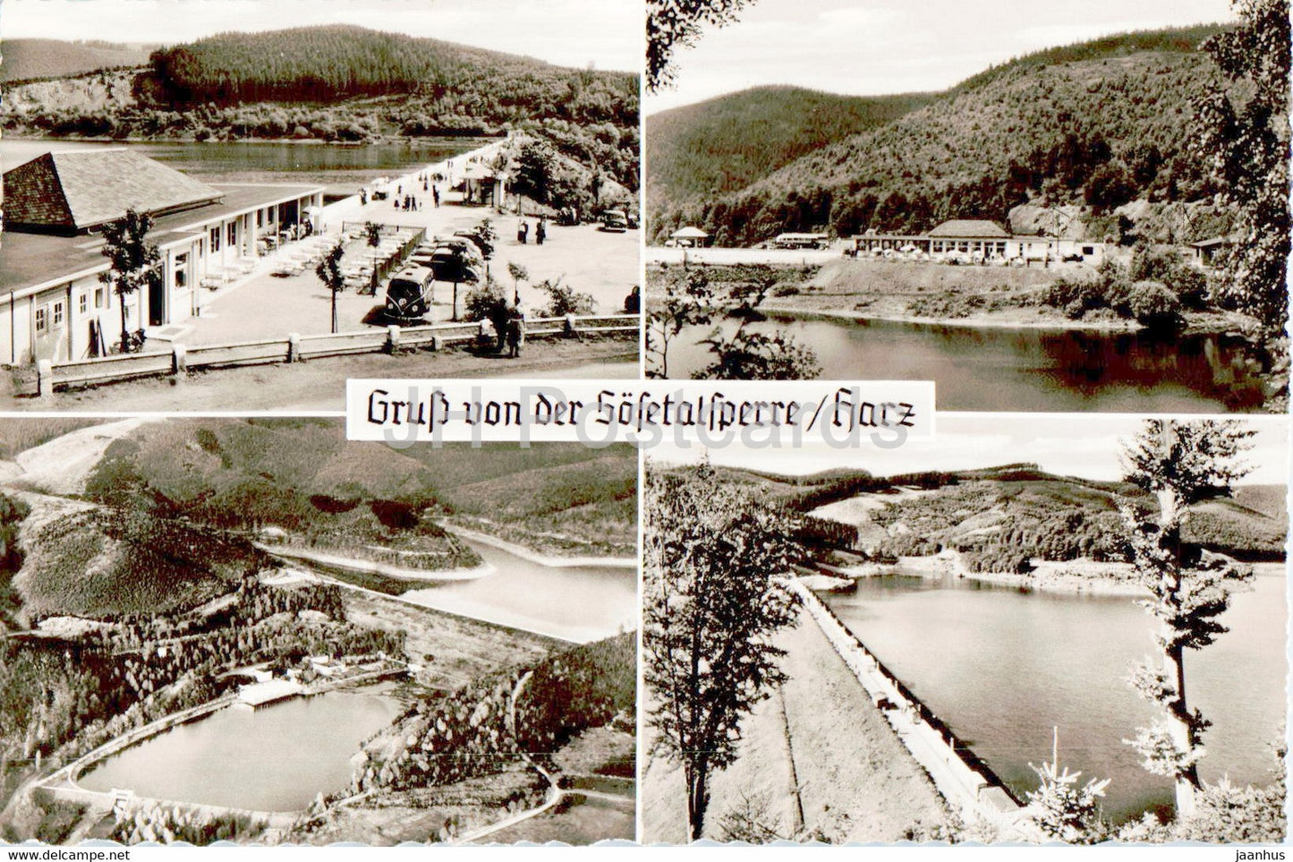 Gruss von der Sosetalsperre - Harz - old postcard - Germany - unused - JH Postcards