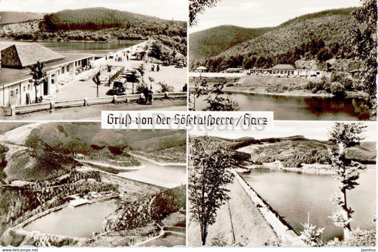 Gruss von der Sosetalsperre - Harz - old postcard - Germany - unused - JH Postcards