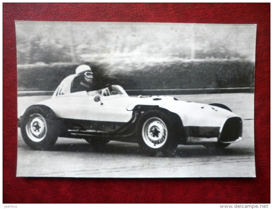 Moskvich-GZ-407 , 1961 - russian racing cars - 1986 - Russia USSR - unused - JH Postcards