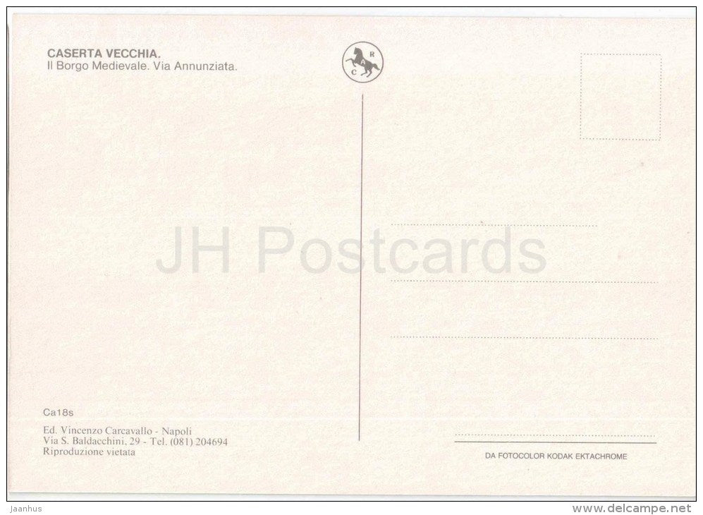 Il Borgo Medievale , Via Annunziata - medieval village - Caserta Vecchia - Campania - Ca18s - Italia - Italy - unused - JH Postcards