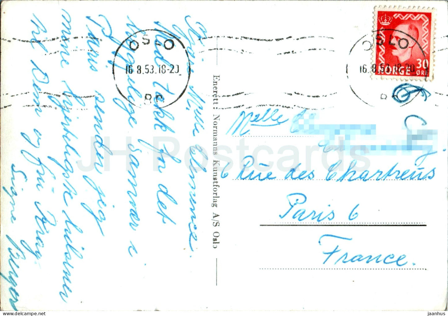 Videsaeter - mot Stryn - 13/251 - old postcard - 1953 - Norway - used