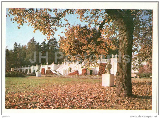 the lower terrace of the park - Arkhangelskoye Palace - 1977 - Russia USSR - unused - JH Postcards