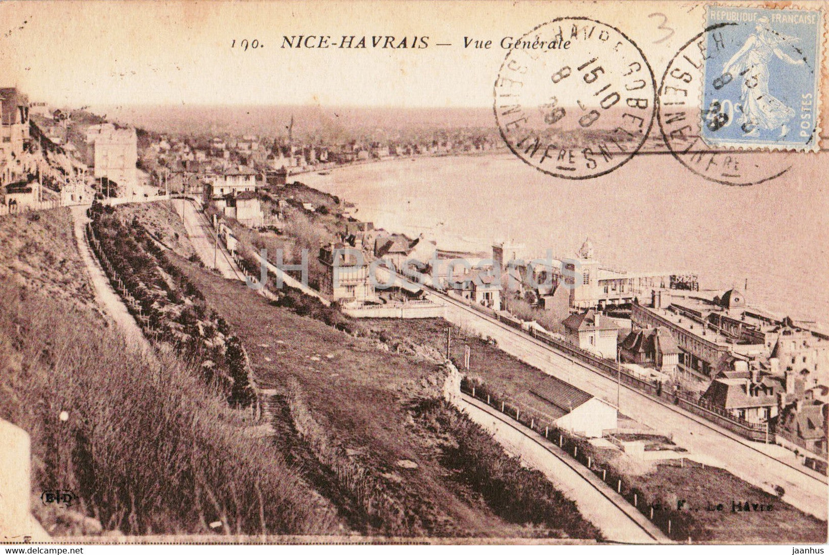 Nice Havrais - Vue Generale - 190 - old postcard - 1929 - France - used - JH Postcards