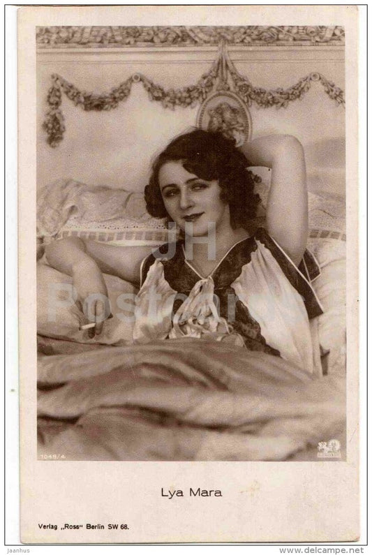 Lya Mara - movie actress - film - 1049/4 - old postcard - Germany - unused - JH Postcards