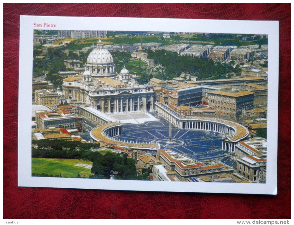 San Pietro - Saint Peter's Square - Vatican - unused - JH Postcards