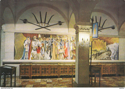 The National Museum Gjergj Kastrioti Scanderbeg - Kruja The Unity Resistance Hall - Albania - unused - JH Postcards