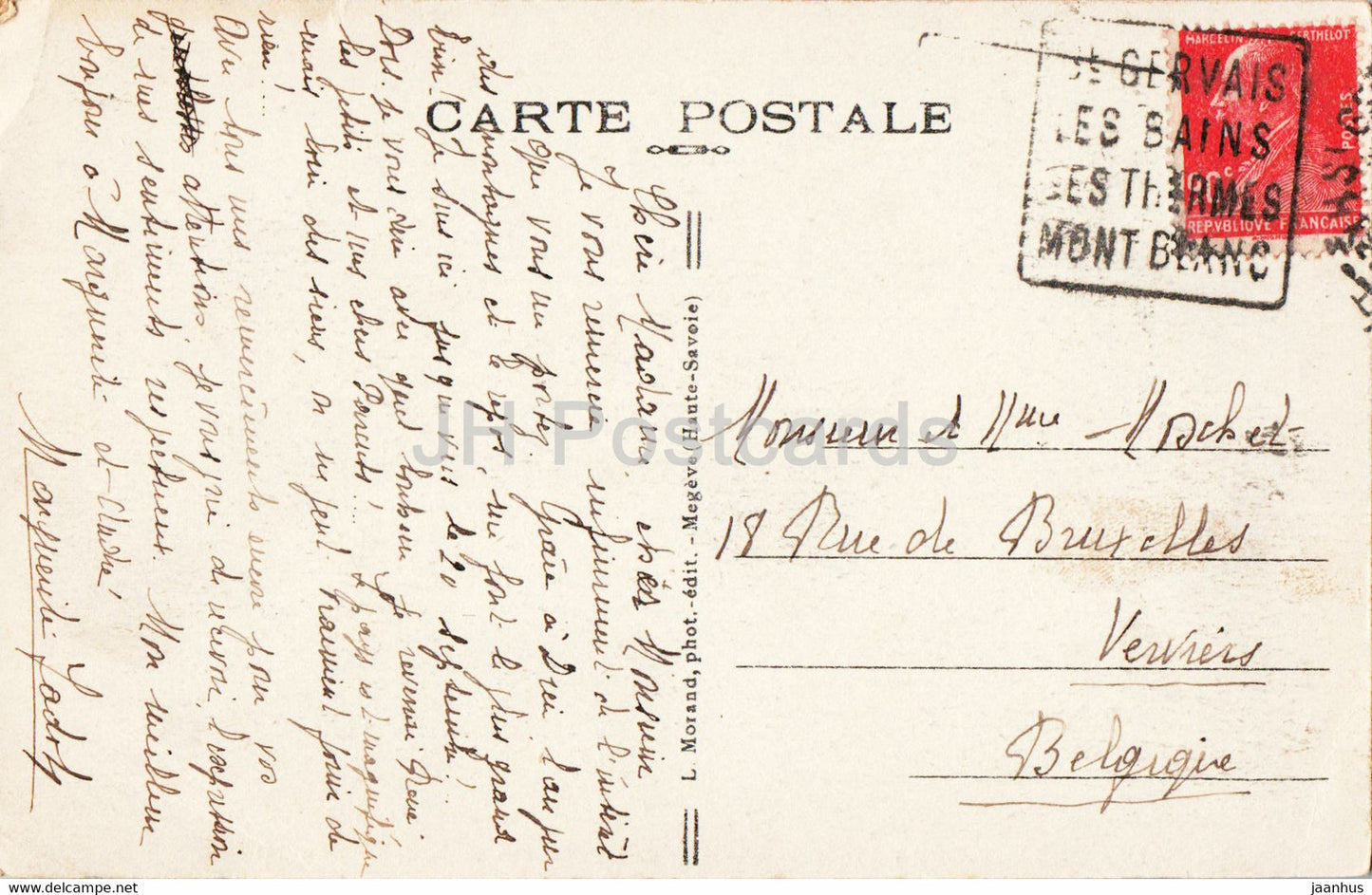 Saint Gervais les Bains - Le Neyret et le Dome de Miage - 393 - old postcard - France - used