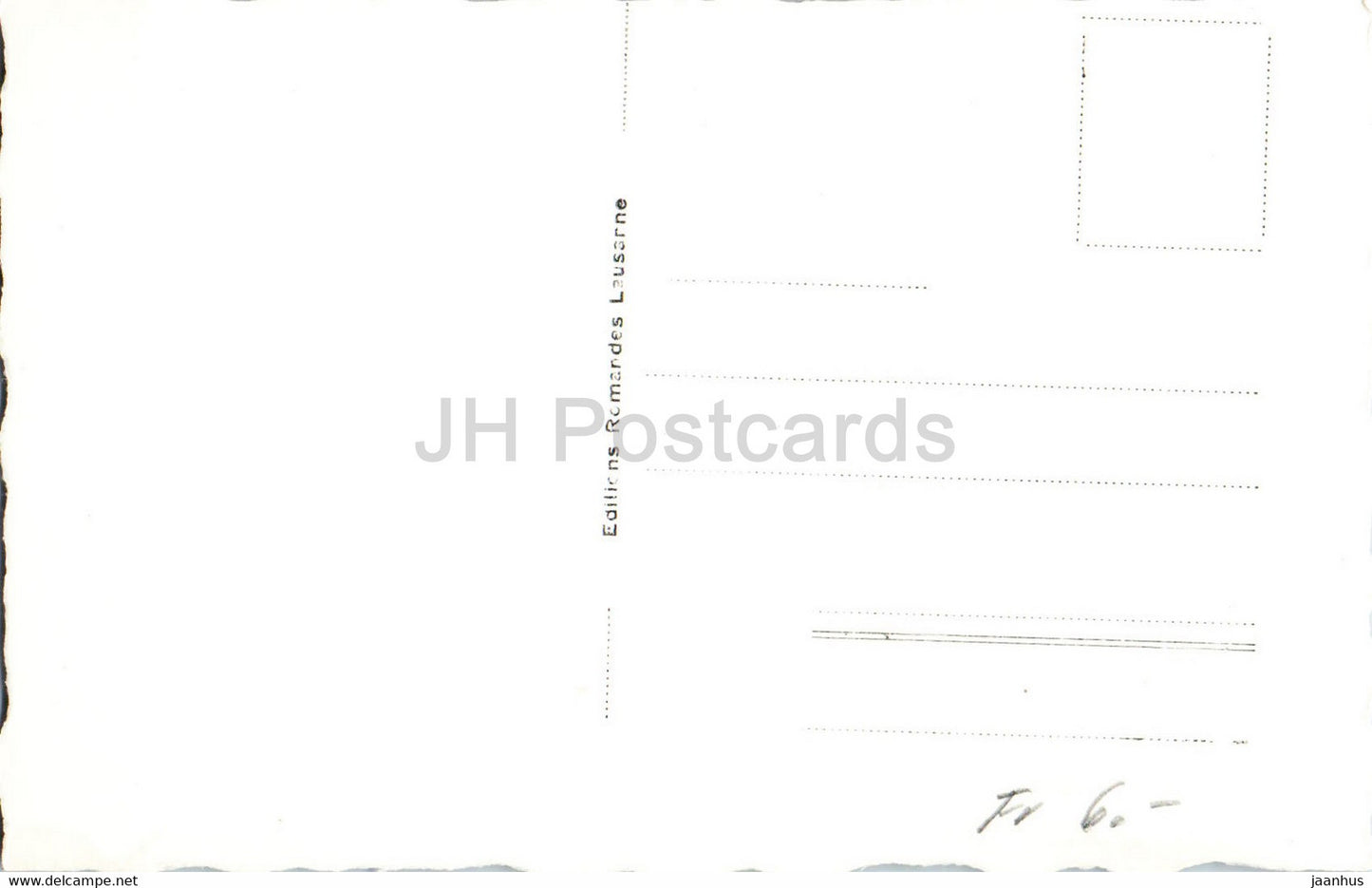 Ouchy Lausanne - Le Port - sailing boat - 769 - old postcard - Switzerland - unused