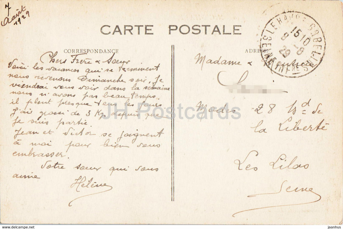Schönes Havrais - Vue Generale - 190 - alte Postkarte - 1929 - Frankreich - gebraucht