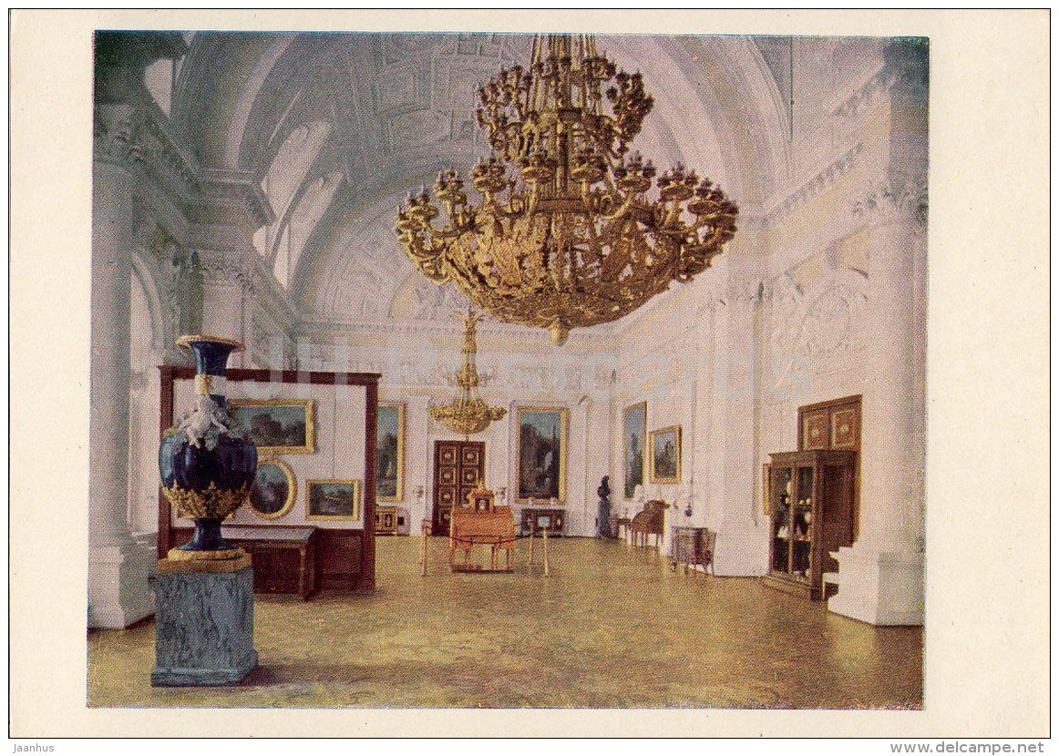 White Hall of Winter Palace - Hermitage - St. Petersburg - Leningrad - Russia USSR - 1963 - unused - JH Postcards