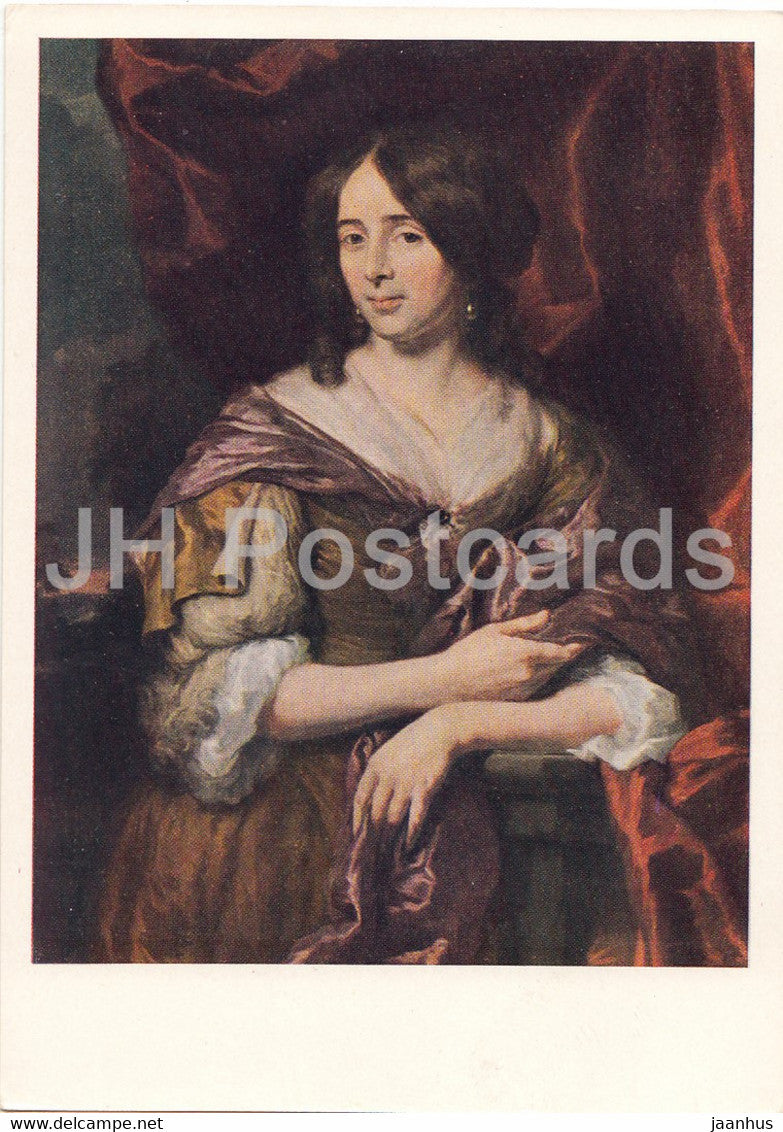 painting by Nicolaes Maes - Portrait of a Young Woman - Dutch art - Russia USSR - unused - JH Postcards