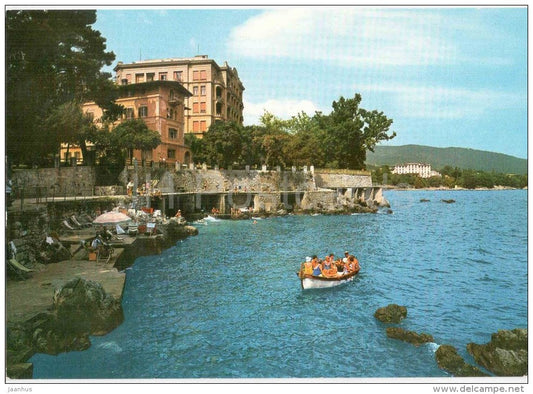 Lovran - boat - 9399 - Croatia - unused - JH Postcards