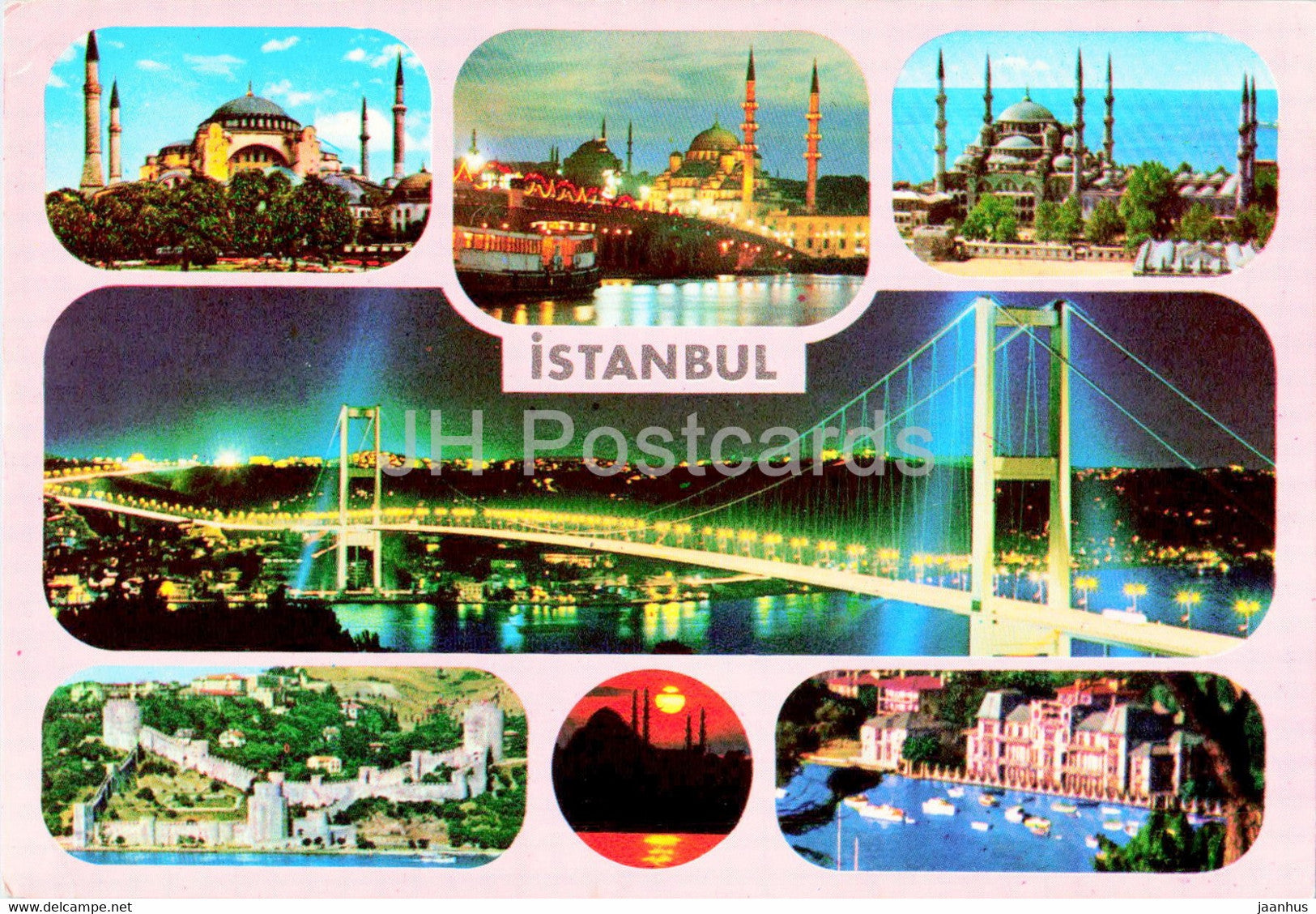 Istanbul - Some views from the City - AND - 1986 - Turkey - used - JH Postcards