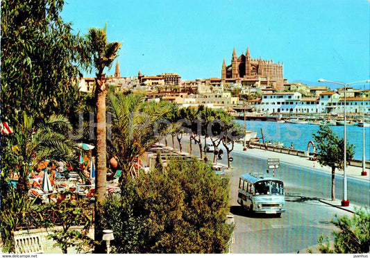 Palma - Mallorca - Vista Parcial - view - bus - 770 - 1971 - Spain - used - JH Postcards