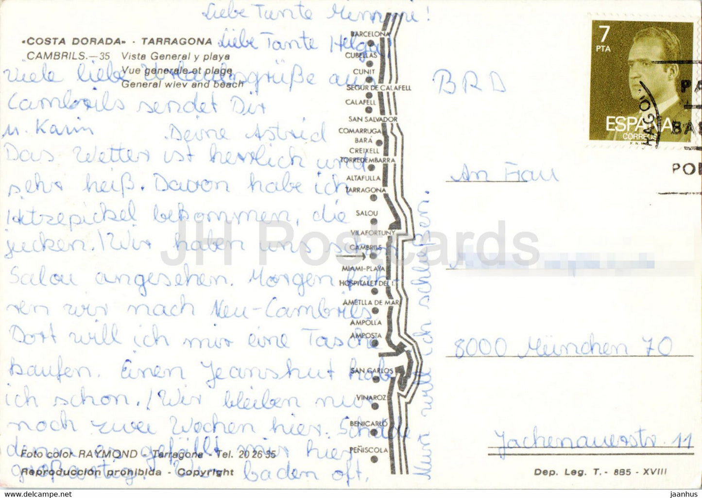 Cambrils - Vista General y playa - plage - Costa Dorada - Tarragone - 35 - Espagne - occasion
