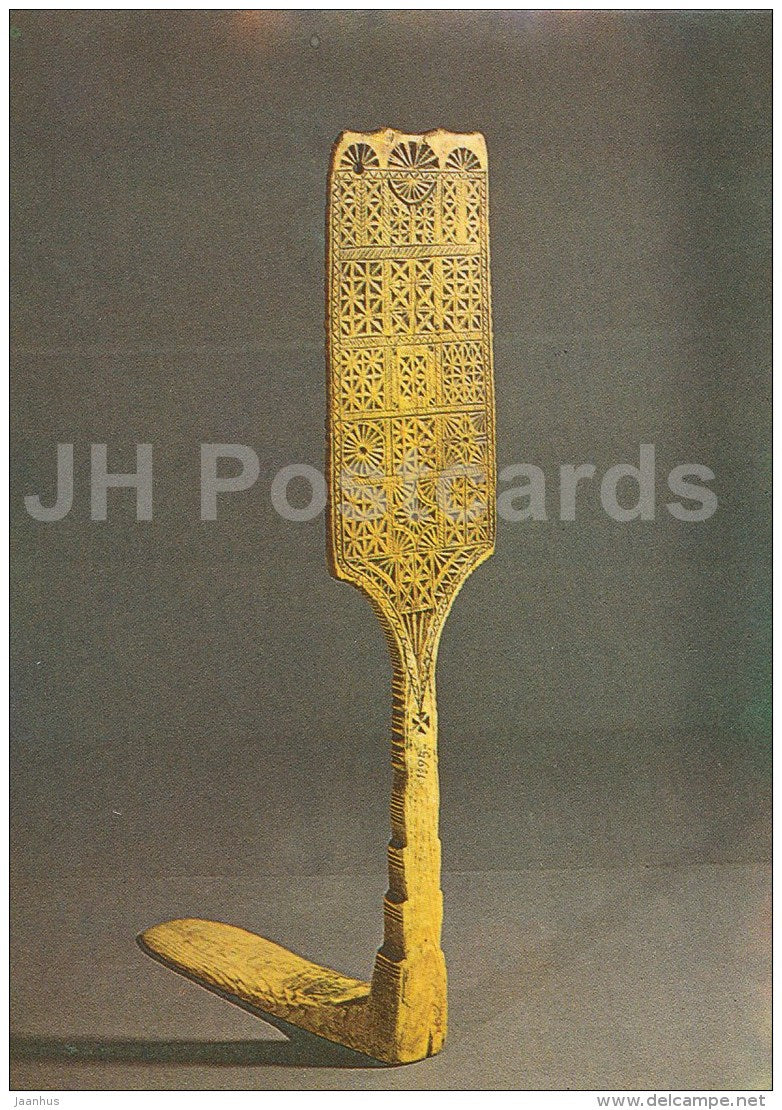 Distaff . Komi - The Estonian National Museum - 1984 - Estonia USSR - unused - JH Postcards