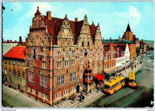 Aalborg - Jens Bangs Stenhus - Jens Bang's Stone House - bus - 1001/5 - 1966 - Denmark - used - JH Postcards