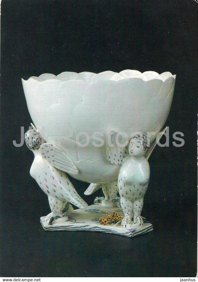 Tafelaufsatz von drei Sirenen - Fayence - faience - Germany - unused - JH Postcards