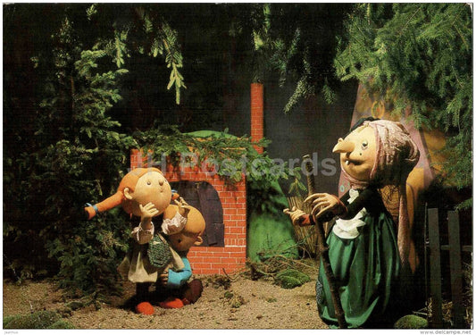Hänsel und Gretel - Erfurter Weihnachtsmarkt - Hansel and Gretel - Märchen - Fairy Tale - Germany - unused - JH Postcards