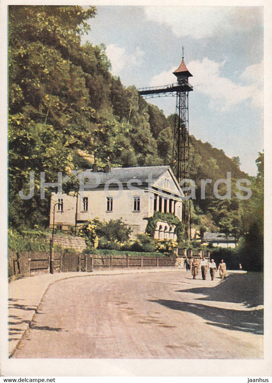Sachische Schweiz - Bad Schandau - Ostrauer Aufzug - Germany DDR - unused - JH Postcards