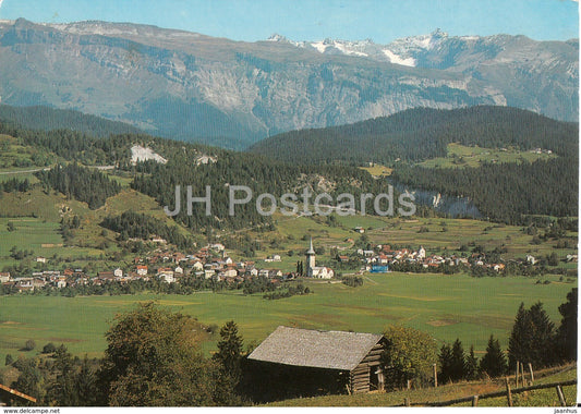 Sagens - Sagogn gegen Salums - Flimserstein und Ringelspitze - 1972 - Switzerland - used - JH Postcards