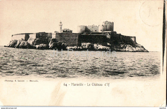 Marseille - Le Chateau d'If - 64 - old postcard - 1904 - France - used - JH Postcards