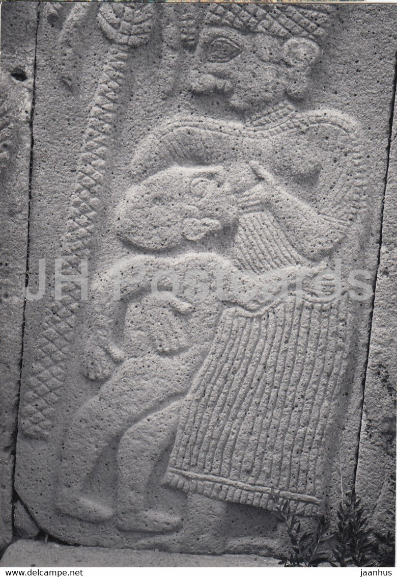 Bogazkoy - Hittite mother - ancient art - Turkey - used - JH Postcards